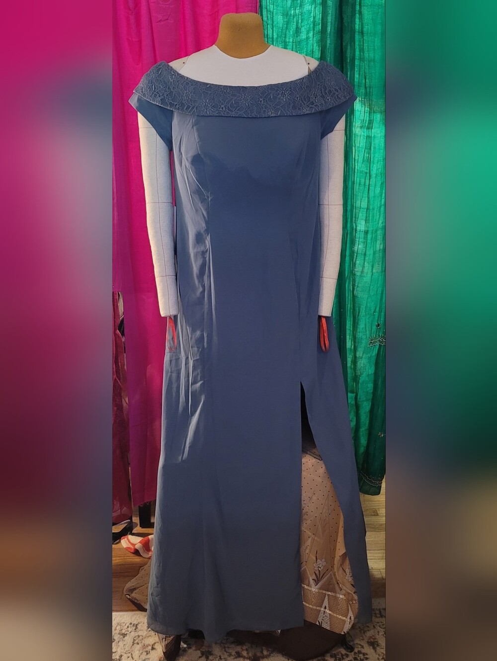 Twilight Blue Azazie Cupid Long Dress